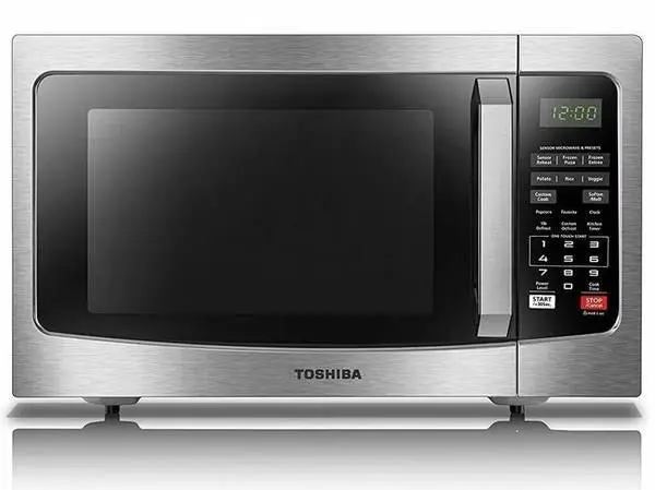 Toshiba 1.2-cu ft 1000-Watt Countertop Microwave Oven with Humidity Se