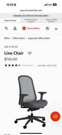 Herman Miller  Lino Office Chair