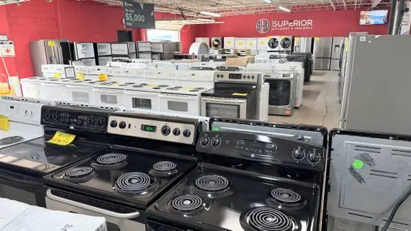 NEW & USED COIL & GLASS TOP STOVES