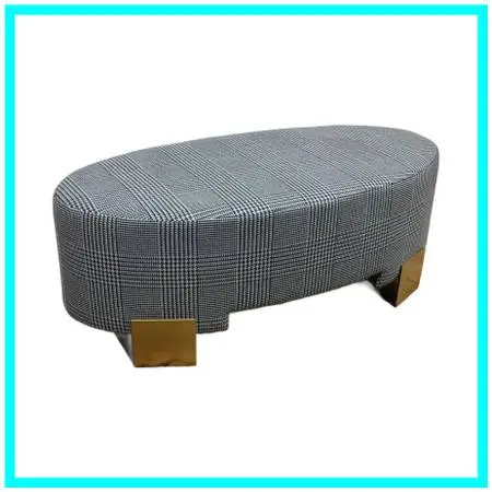 Jay Jeffers Design Glen Plaid Ottoman