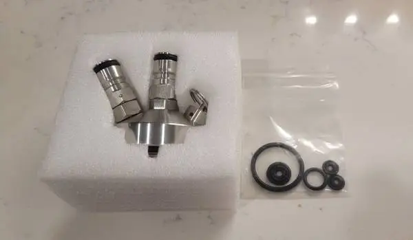 TMCRAFT Mini Keg Stainless Steel Double Ball Lock Keg Spear, Quick Connect
