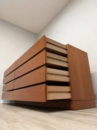 MCM Danish Teak Dresser Arne Wahl Iversen Vinde Møbelfabrik DELIVERY!