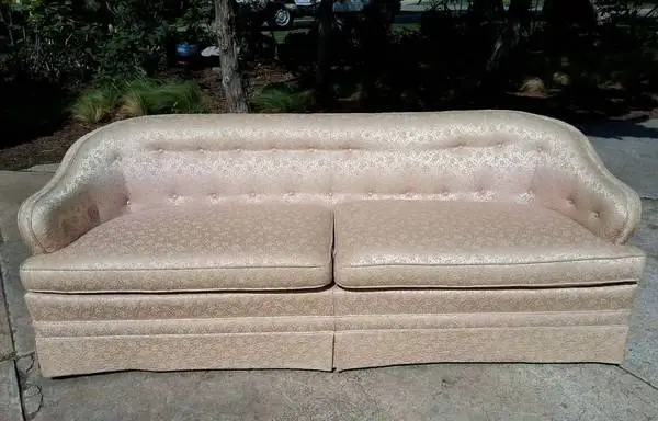Vintage Hollywood Regency Custom Sofa by Tomlinson Furniture