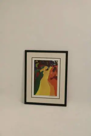 Original Framed Lithograph By Artist Bernard Stanley Hoyes