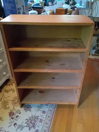 Solid pine bookcase