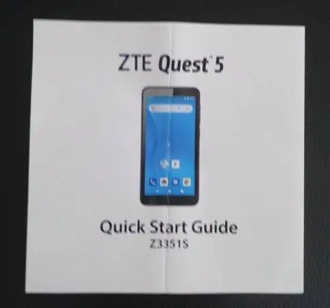 ZTE / QUEST 5 / Z3351-S / CELLPHONE & CHARGER / WORKS!!