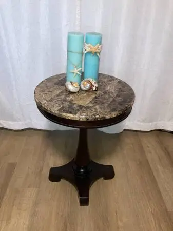 Pedestal End Table