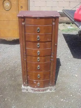8 drawer jewelry cabinet