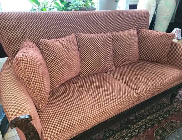 Hickory White Sofa