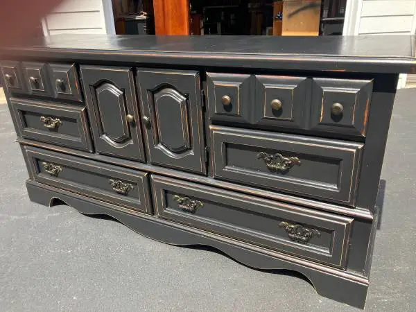 Broyhill Black distressed Triple Dresser