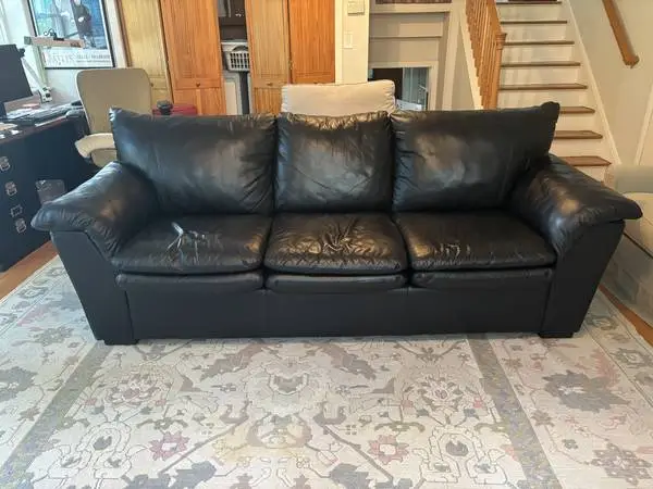 Leather Couch and Chair