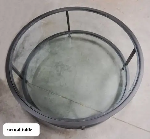 Round Glass Coffee Table, Modern Design