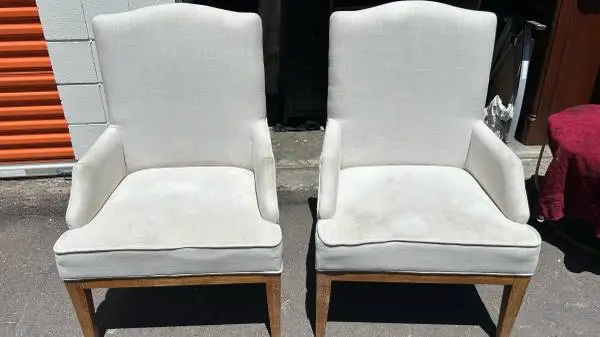 2 Upholstered Host Chair Dining Armchair Accent Chairs Seat L21”*D18”*H19”