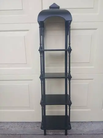 WALL HANGING TALL VINTAGE WALL SHELVES or WALL DISPLAY UNIT