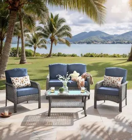 Beautiful 4-Piece Loveseat Set
