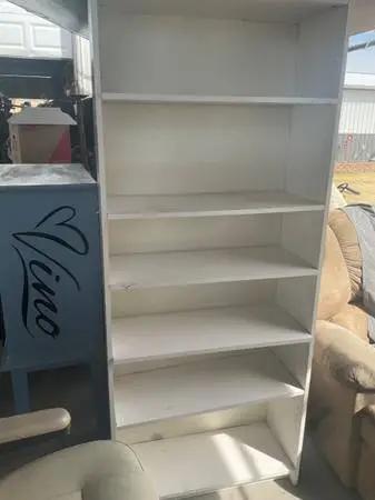 White shelving