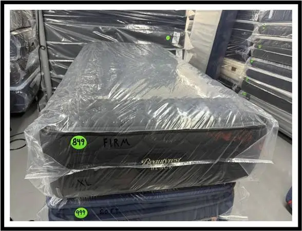 Twin Xl Size Simmons Beautyrest Black Series 3 Mattress & Box Bed