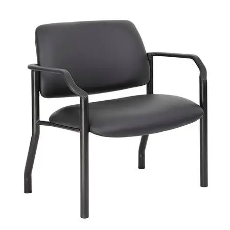 guest black chairs with a 500 lb weight capacity available, new in box