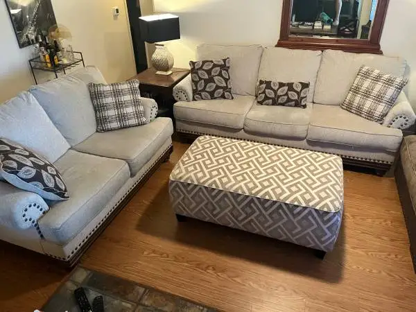 Couch, loveseat and ottoman
