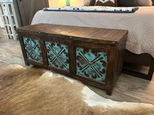 Custom Rustic / Country Storage Chest Bench