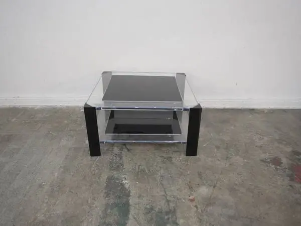 Alexandra Von Furstenberg Radiant Coffee Table in Black 30 W x 30 D