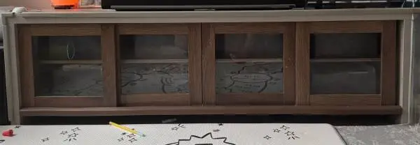 SALE: BABY PROOFED MEDIA CONSOLE