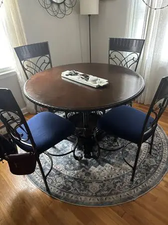 Dining table and matching hutch