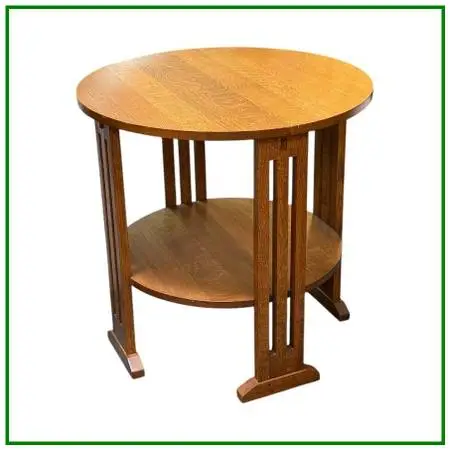 Stickley Mission Collection Round End Table. Estimated Price: $3,000