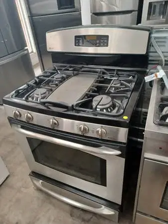 GE profile Gas stove whit Gridle, Stainless Steel