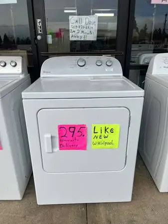 Dryer, new whirlpool 7 ft.³ capacity warranty delivery Call /Text