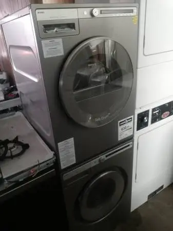 ★Asko 24 gray stackable front load washer and dryer set