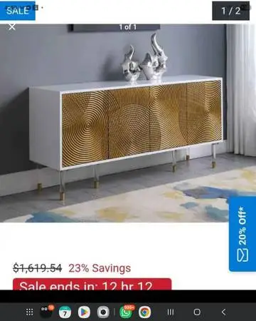 Brand new gold buffet