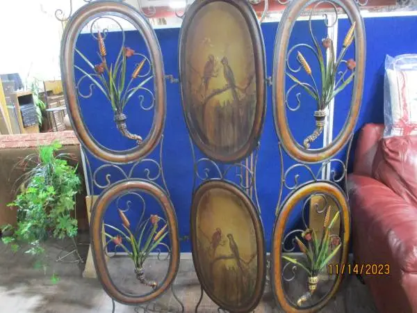 3-Sectional Decorative Vintage Room Divider     #3839