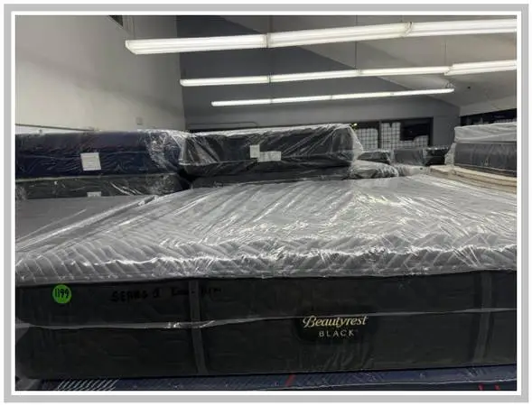 KING SIZE SIMMONS BEAUTYREST BLACK SERIES 1 MATTRESS & BOXES BED SET