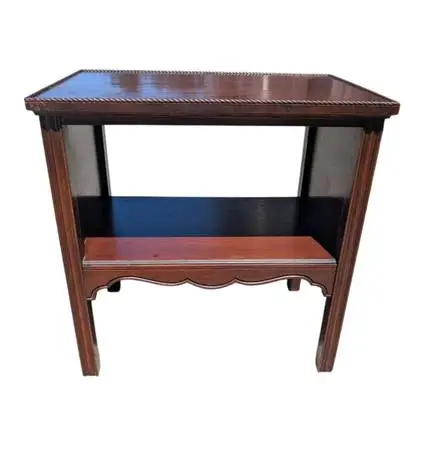Vintage Solid Mahogany Small Accent Table by Imperial