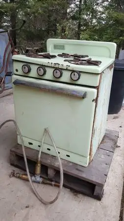 1950s VINTAGE WARD TRAVEL TRAILER KITCHEN STOVE