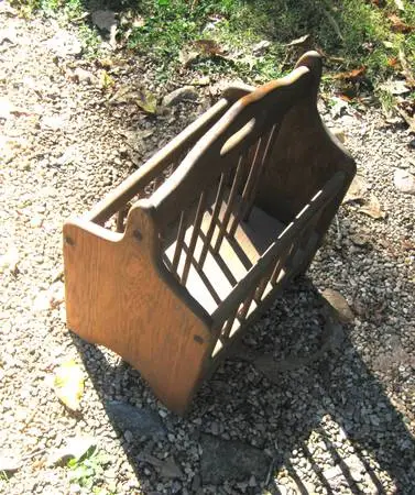 Oak Magazine Rack