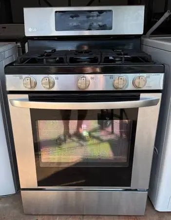 Clean & Tested LG 30 5-Burner Gas Range, Stainless — $350