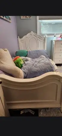Crystal princess twin bed headboard and footboard