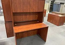 We have 1 Cherry Like New 48w x 15d x 36H 2 Door Hutch New$335+tx