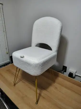Brand New Folding Vanity Stool with Storage (Supports 300 Pounds)