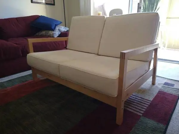 WOODEN IKEA LOVESEAT