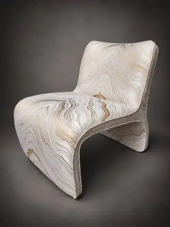 Vintage Modern Sculptural Slipper Chairs by Vladimir Kagan