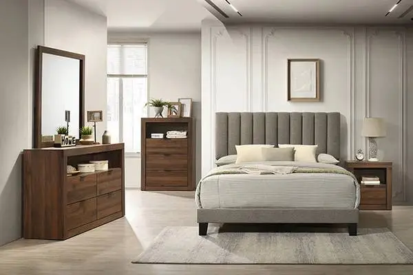 New wood queen bedroom set www.capricefurniture.com