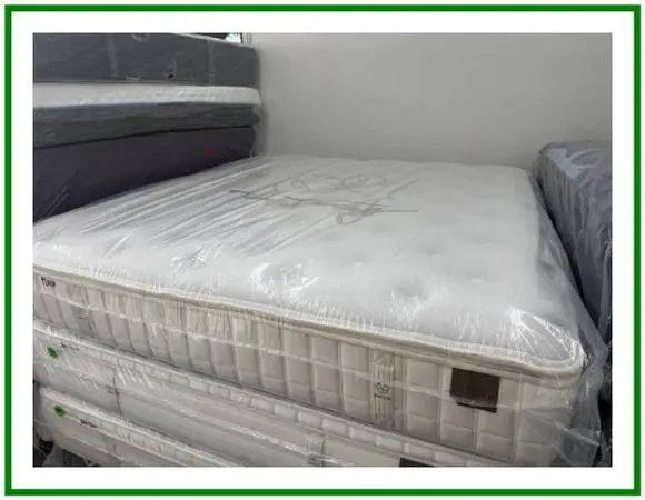 California King Koil Natural Collection Eurotop Mattress & Boxes Bed