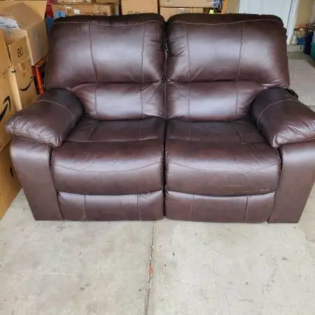 Leather Loveseat Power Reclining Ashley Furniture