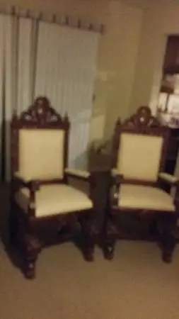 Mahogany Hand Carved Chairs