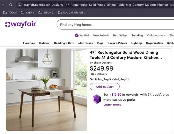 Dining Room Table