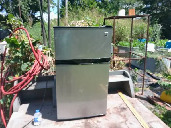 Small Refrigerator 33 X 15 X 20. Works Perfect with Freezer