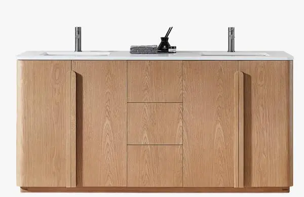 72 inch bathroom vanity (teak) - NEW